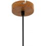 Italux Naster lampa wisząca 1x25 W czarna-drewno PND-23051-1-WO zdj.5