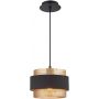 Italux Bans lampa wisząca 1x40 W czarna-złota PND-27467-1-BK-GD zdj.1