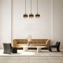 Italux Bans lampa wisząca 3x40 W czarna-złota PND-27467-3-BK-GD zdj.5