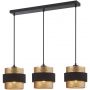 Italux Bans lampa wisząca 3x40 W czarna-złota PND-27467-3-BK-GD zdj.1