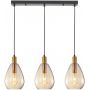 Italux Zulo lampa wisząca 3x40 W mosiądz PND-27812-3-BRO-AMB zdj.1