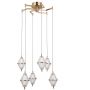Italux Fuente lampa wisząca 6x30 W złota PND-34395-6-HBR zdj.1