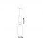 Italux Manso lampa wisząca 1x40 W złota PND-37462D-MC-GD zdj.2