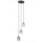 Italux Torno lampa wisząca 3x40 W czarna/złota PND-40813-3R-BK-HBR zdj.1