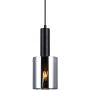 Italux Sardo lampa wisząca 1x40 W czarna-przydymiona PND-5581-1-BK+SG zdj.2