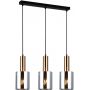 Italux Sardo lampa wisząca 3x40 W mosiądz-przydymiona PND-5581-3-BRO+SG zdj.1