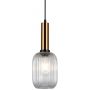 Italux Antiola lampa wisząca 1x40 W mosiądz PND-5588-1M-BRO+CL zdj.1