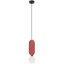 Italux Lorenzo lampa wisząca 1x25 W czerwona PND-59815-1-RED zdj.1