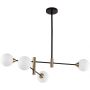 Italux Marino lampa podsufitowa 4x25 W czarna PND-9148-4-OPAL zdj.1
