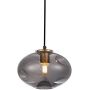 Italux Hatella lampa wisząca 1x40 W czarna-przydymiona-miedź PND-112038-1-BRO+SG zdj.2