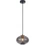 Italux Hatella lampa wisząca 1x40 W czarna-przydymiona-miedź PND-112038-1-BRO+SG zdj.1