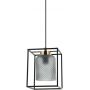 Italux Sinella lampa wisząca 1x40 W czarna-szary przydymiony PND-23231-1-BK+SG zdj.2