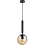 Italux Ravena lampa wisząca 1x10 W bursztynowa PND-2324-1 BK+AMB zdj.1