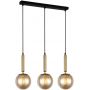 Italux Ravena lampa wisząca 3x5 W bursztynowa PND-2324-3L BRO+AMB zdj.1