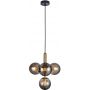 Italux Ravena lampa wisząca 4x5 W przydymiona PND-2324-4B BRO+SG zdj.1