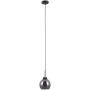 Italux Poggi lampa wisząca 1x40 W czarny mat-przydymiony PND-28028-1B zdj.1