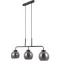 Italux Poggi lampa wisząca 3x40 W czarny mat-przydymiony PND-28028-3 zdj.1