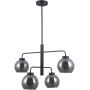 Italux Poggi lampa wisząca 4x40 W czarny-przydymiony PND-28028-4D zdj.1