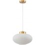 Italux Groste lampa wisząca 1x40 W biała-złota PND-52376-1-GD zdj.1