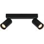 Italux Nesto lampa podsufitowa 2x10 W czarna SPL-23436-2-BK zdj.1
