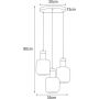 Kaja Denis lampa wisząca 3x15 W czarna-grafitowa K-5262 zdj.2