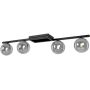 Kaja Paxi lampa podsufitowa 4x10 W czarna-grafitowa K-5465 zdj.1