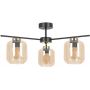 Kaja Iga lampa podsufitowa 3x15 W czarna-złota-bursztynowa K-5511 zdj.1