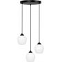 Kaja Abro lampa wisząca 3x15 W biała-czarna K-5601 zdj.1
