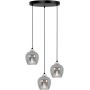 Kaja Nira lampa wisząca 3x15 W czarna-chrom K-5611 zdj.1