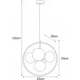 Kaja Piro lampa wisząca 5x10 W czarna-bursztynowa K-5369 zdj.2