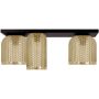 Kaja Capri lampa podsufitowa 3x15 W czarna-bursztynowa K-5626 zdj.1