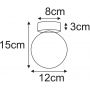 Kaja Aura lampa podsufitowa 1x10 W czarna-przezroczysta K-5681 zdj.2