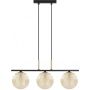 Kaja Giro lampa wisząca 3x10 W czarna-złota-bursztynowa K-5687 zdj.1