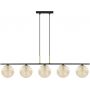 Kaja Giro lampa wisząca 5x10 W czarna-złota-bursztynowa K-5688 zdj.1