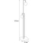 Kaja Parma lampa stojąca 2x10 W czarna-przezroczysta K-5764 zdj.2