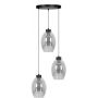 Kaja Balbo lampa wisząca 3x15 W czarna-przydymiona K-5722 zdj.1