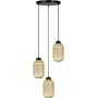 Kaja Fadiga lampa wisząca 3x15 W czarna-bursztynowa K-5745 zdj.1