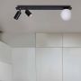 Kaja Albio lampa wisząca 3x40 W biała-czarna K-4135 zdj.4
