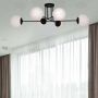 Kaja Savoy lampa podsufitowa 6x40 W biała-czarna K-4925 zdj.5