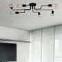 Kaja Skadi lampa podsufitowa 6x60W czarna K-3890 zdj.4