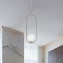 Kaja Ritus lampa wisząca 1x10 W biała-złota K-5391 zdj.6
