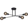 Kaja Sitya Black lampa podsufitowa 4x60W czarna K-4382 zdj.1