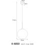 Kaja Aldar lampa wisząca 1x60W grafit/czarna K-4850 zdj.2