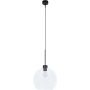 Kaja Lambert lampa wisząca 1x60W czarna/przezroczysta K-4855 zdj.1