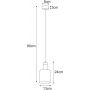 Kaja Brus lampa wisząca 1x40 W czarna K-5250 zdj.2