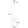 Kaja Doka lampa wisząca 1x40W czarny/bursztynowy K-5265 zdj.2