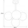 Kaja Megan lampa podsufitowa 5x10 W czarna-grafitowa K-5364 zdj.2