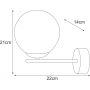 Kaja Rea lampa podsufitowa 1x10 W biała-złota K-5425 zdj.2