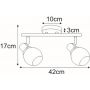 Kaja Defis kinkiet 2x25W czarny/złoty K-8112 zdj.2