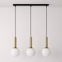 Kaja Toki lampa wisząca 3x10 W biała-czarna-patyna K-5861 zdj.1